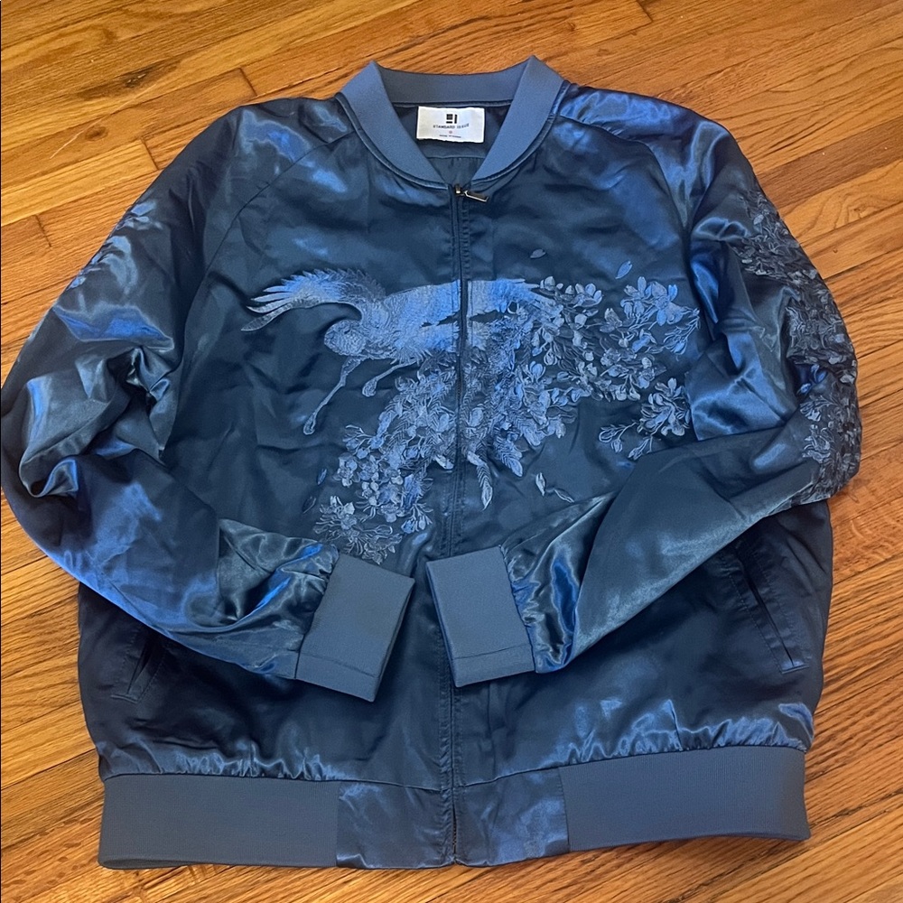 NWOT Embroidered Bomber Jacket